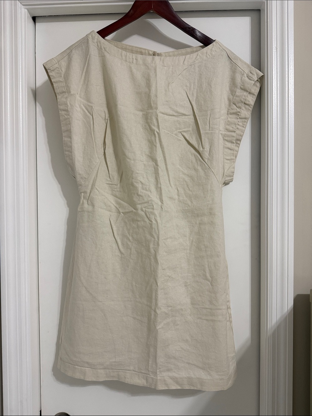 🍁🌾 Free People Cream Cotton Mini Shift Dress